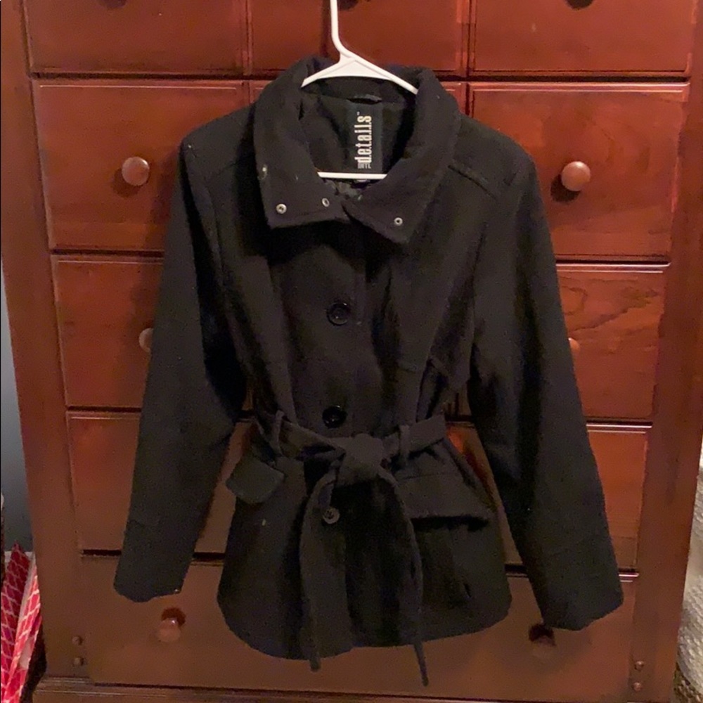 Black pea coat